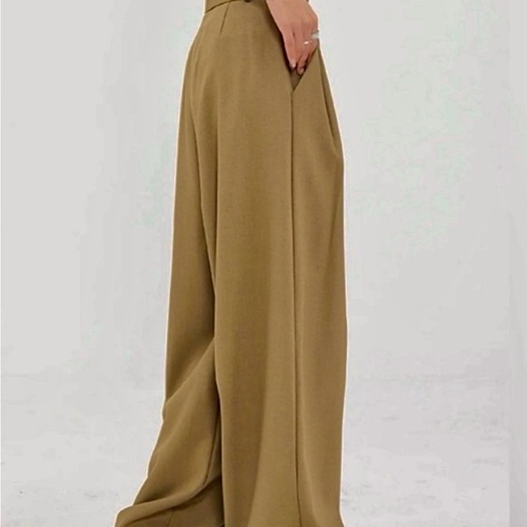 Commense Utility Asymmetrical Full Length Wide Leg Trousers. - Picture 2 of 9